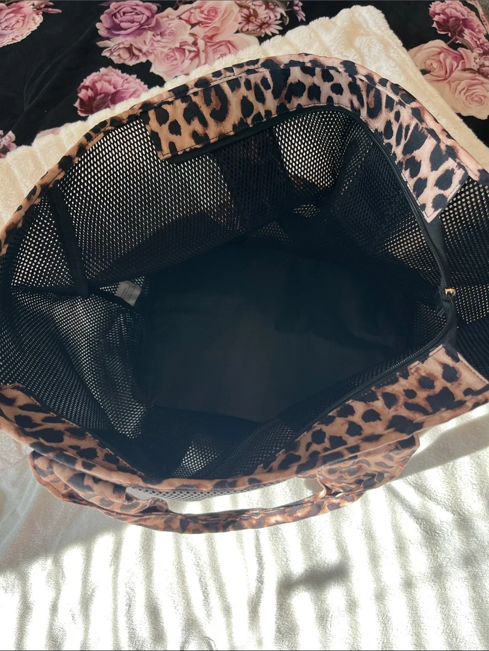 Victoria’s Secret beach bag- mesh/leopard print